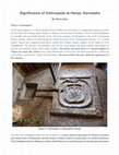 Research paper thumbnail of Significance of Vishnupada at Hampi, Karnataka