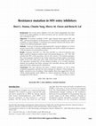 Research paper thumbnail of Resistance mutation in HIV entry inhibitors