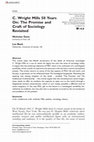 Research paper thumbnail of C. Wright Mills 50 Years On: The Promise and Craft of Sociology Revisited