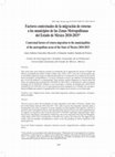 Research paper thumbnail of Factores contextuales de la migración de retorno a los municipios de las Zonas Metropolitanas del Estado de México 2010-2015