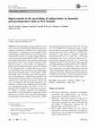 Research paper thumbnail of Improvements in the prescribing of antipsychotics in dementia and psychogeriatric units in New Zealand