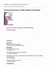 Research paper thumbnail of Feminist Africa Issue 6. 2006: Subaltern Sexualities