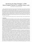 Research paper thumbnail of Introducing the Edges Paradigm: A P300 Brain–Computer Interface for Spelling Written Words