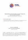 Research paper thumbnail of Optimization of electric shunt resonant circuits for electroacoustic absorbers