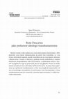 Research paper thumbnail of René Descartes jako prekursor ideologii transhumanizmu