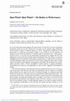 Research paper thumbnail of Quel Plaisir! Quel Plaisir? – On Bodies in Performance