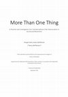 Research paper thumbnail of More Than One Thing: A Practice-Led Investigation into Transdisciplinary Free Improvisation in Sound and Movement