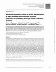 Research paper thumbnail of Molecular dynamics study of ACBP denaturation in alkyl sulfates demonstrates possible pathways of unfolding through fused surfactant clusters