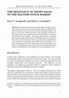 Research paper thumbnail of The Relevance of Short Sales to the Maltese Stock Market