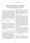 Research paper thumbnail of An E-Assessment Website to Implement Hierarchical Aggregate Assessment