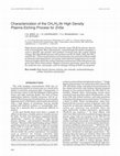 Research paper thumbnail of Characterization of the CH4/H2/Ar high density plasma etching process for ZnSe