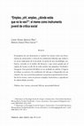 Research paper thumbnail of "Empleo, ¡oh!, empleo, ¿dónde estás que no te veo?": el meme como instrumento juvenil de crítica social