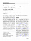 Research paper thumbnail of Effects of rainy season on mobilization of contaminants from tsunami deposits left in a coastal zone of Thailand by the 26 December 2004 tsunami