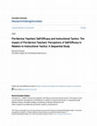 Research paper thumbnail of Pre-Service Teachers' Self-Efficacy and Instructional Tactics: The Impact of Pre-Service Teachers' Perceptions of Self-Efficacy in Relation to Instructional Tactics: A Sequential Study