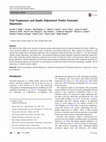 Research paper thumbnail of Trait Forgiveness and Dyadic Adjustment Predict Postnatal Depression