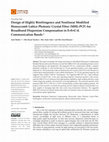 Research paper thumbnail of Design of Highly Birefringence and Nonlinear Modified Honeycomb Lattice Photonic Crystal Fiber (MHL-PCF) for Broadband Dispersion Compensation in E+S+C+L Communication Bands