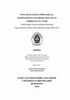 Research paper thumbnail of PENGARUH UKURAN PERUSAHAAN, KOMPLEKSITAS, DAN RISIKO KEUANGAN TERHADAP FEE AUDIT (Studi Empiris Pada Perusahaan Perbankan Yang Terdaftar Di Bursa Efek Indonesia Tahun 2009-2012)