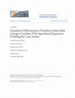 Research paper thumbnail of Population Differentiation of Southern Indian Male Lineages Correlates with Agricultural Expansions Predating the Caste System