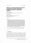 Research paper thumbnail of Patterns, Trends and Policy Processes in Spanish Secondary Education: Multiple Streams in a Multilevel Context