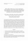 Research paper thumbnail of Which affects affect the use of new technologies? Italian adaptation of the internet motive questionnaire for adolescents (IMQ-A) and criterion validity with problematic use and body dissatisfaction