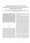 Research paper thumbnail of Curvature Classification for Trains using Along-Track and Cross-Track Accelerometer and a Heading Rate Gyroscope