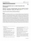 Research paper thumbnail of RET gene rearrangements occur in a subset of pancreatic acinar cell carcinomas