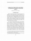 Research paper thumbnail of Liability of the State and Public Authorities in Israel and South Africa