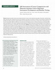 Research paper thumbnail of Self-Assessment of Cancer Competencies and Physician Assistant Cancer Education: Instrument Development and Baseline Testing