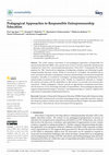 Research paper thumbnail of Pedagogical Approaches to Responsible Entrepreneurship Education