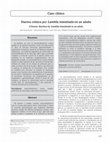 Research paper thumbnail of Diarrea crónica por Lamblia intestinalis en un adulto