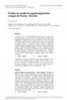 Research paper thumbnail of Finales en sandhi en aquitanopyrénéen Langue de France - Occitan