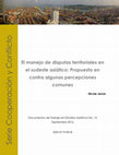 Research paper thumbnail of El manejo de disputas territoriales en 
el sudeste asiático: Propuesta en 
contra algunas percepciones 
comunes