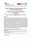 Research paper thumbnail of Market Concentration and Price Linkages for Cattle in Southwest Nigeria