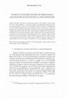 Research paper thumbnail of Nomina generis dubii in Prisciano: questioni ecdotiche e linguistiche