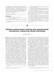 Research paper thumbnail of Positive reinforcement training and environmental enrichment: enhancing animal well-being