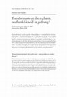 Research paper thumbnail of Transformasie en die regbank : onafhanklikheid in gedrang?