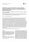 Research paper thumbnail of Quantitative assessment of the effects of space allowance, group size and floor characteristics on the lying behaviour of growing-finishing pigs