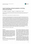 Research paper thumbnail of Jejunal morphology and blood metabolites in tail biting, victim and control pigs