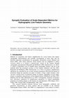 Research paper thumbnail of Synoptic evaluation of scale-dependent metrics for hydrographic line feature geometry