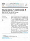 Research paper thumbnail of Major adverse cardiac events after first time elective isolated coronary artery bypass grafting: A retrospective cohort study