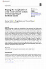 Research paper thumbnail of Shaping the ‘inexplicable’: A social constructionist analysis of news reporting of familicide-suicide