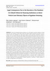 Research paper thumbnail of Legal Consequences Due to the Execution of the Pandemic On Default Debtors by Financing Institutions on Motor Vehicle Loan Fiduciary Objects at Pegadaian Semarang