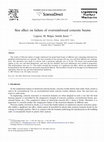 Research paper thumbnail of Size effect on failure of overreinforced concrete beams