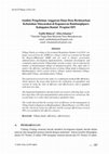 Research paper thumbnail of Analisis Pengelolaan Anggaran Dana Desa Berdasarkan Kebutuhan Masyarakat di Kapanewon Bambanglipuro Kabupaten Bantul Propinsi DIY