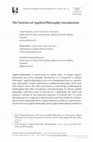 Research paper thumbnail of The Varieties of Applied Philosophy: Introduction