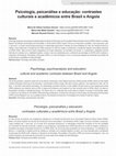 Research paper thumbnail of Psicologia, psicanálise e educação: contrastes culturais e acadêmicos entre Brasil e Angola