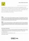 Research paper thumbnail of La construction institutionnelle de la biochimie espagnole (1945-1970) : Rôle des échanges avec l'Europe du Nord et l'Amérique/The institutional construction of Spanish biochemistry (1945-1970): The role of exchanges with Northern Europe and America