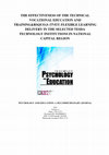 Research paper thumbnail of The Effectiveness of the Technical Vocational Education and Training's (TVET) Flexible Learning Delivery in the Selected TESDA Technology Institutions in National Capital Region