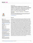 Research paper thumbnail of Supporting the wellbeing of caregivers of children on the autism spectrum: A qualitative report on experiences of attending group dance movement psychotherapy