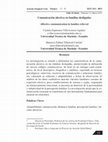 Research paper thumbnail of Comunicación afectiva en familias desligadas